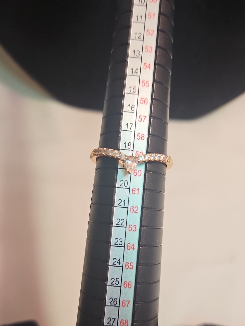 18k Gold Filled Heart Solitaire Cubic Zirconia Ring - Elegant Women's Jewelry